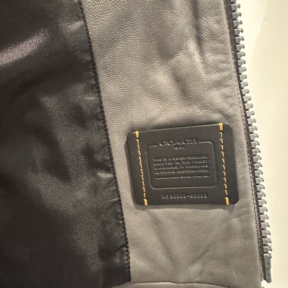 Coach 1941 Unique %100 lamb leather gray jacket. Originally $1,100! Like new - Picture 9 of 10